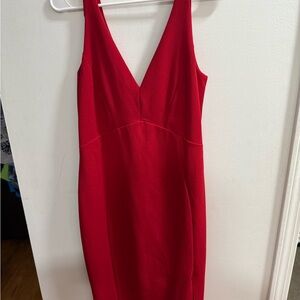 Lulu's Womens Elegant Vibrant Red Backless Dress Size‎ Large